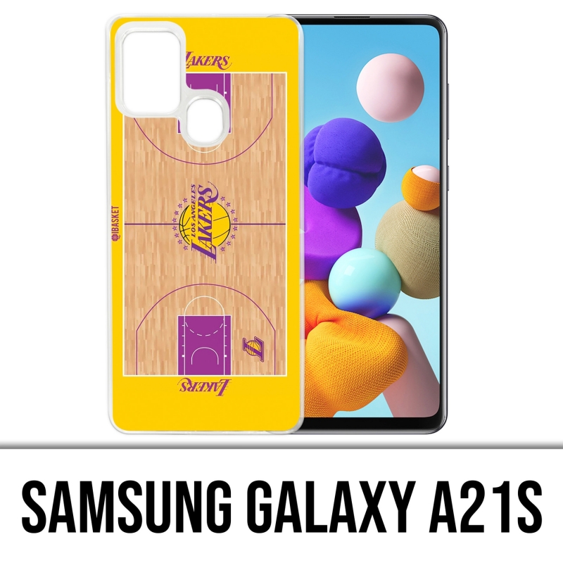 Coque Samsung Galaxy A21s - Terrain Besketball Lakers Nba