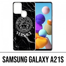 Custodia per Samsung Galaxy A21s - Versace Black Marble