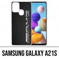 Custodia per Samsung Galaxy A21s - Logo Amg Carbon