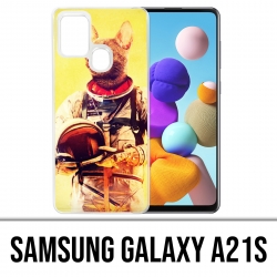 Coque Samsung Galaxy A21s - Animal Astronaute Chat