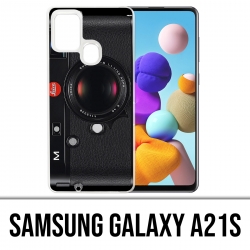 Samsung Galaxy A21s Case - Vintage Kamera Schwarz
