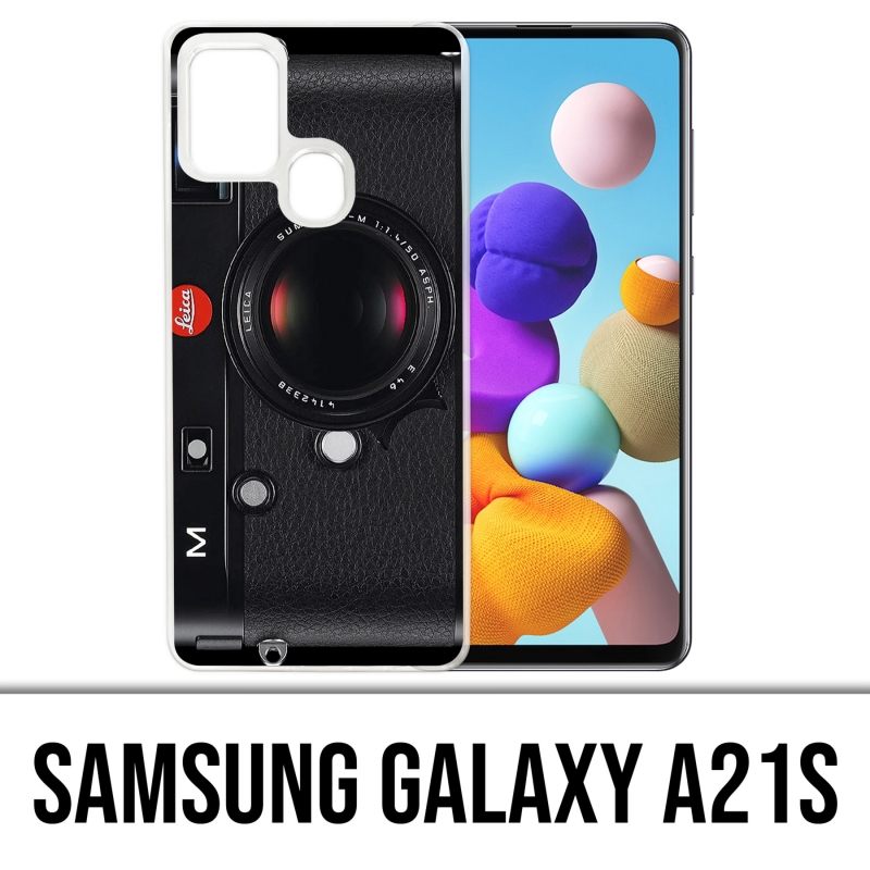 Funda Samsung Galaxy A21s - Cámara Vintage Negra