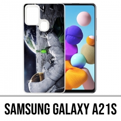Coque Samsung Galaxy A21s - Astronaute Bière