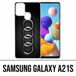 Coque Samsung Galaxy A21s - Audi Logo Métal