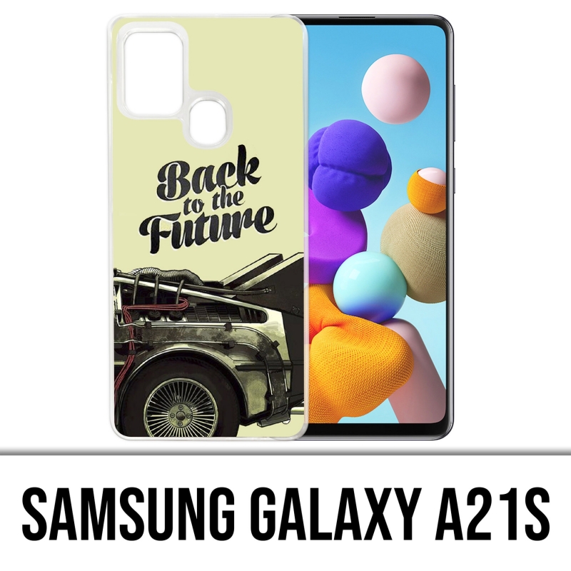 Coque Samsung Galaxy A21s - Back To The Future Delorean 2