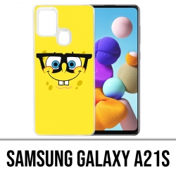 Samsung Galaxy A21s Case - SpongeBob Glasses