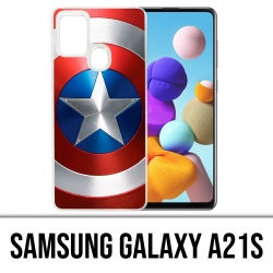 Custodia per Samsung Galaxy A21s - Captain America Avengers Shield