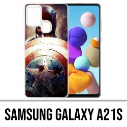 Samsung Galaxy A21s Case - Captain America Grunge Avengers