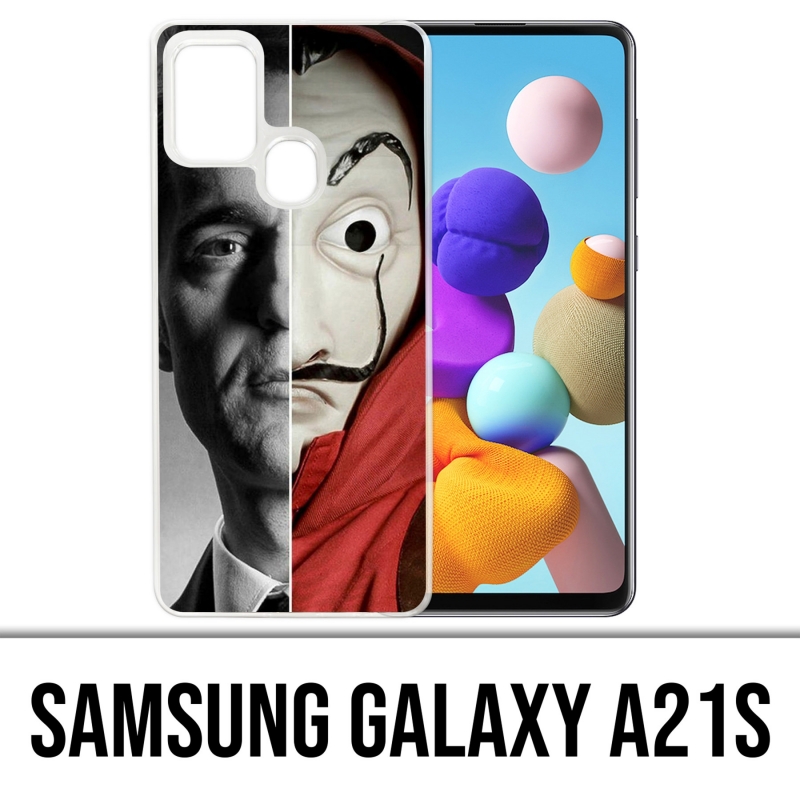 Funda Samsung Galaxy A21s - Casa De Papel Berlin Mask Split