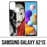 Custodia per Samsung Galaxy A21s - Casa De Papel Berlin Mask Split