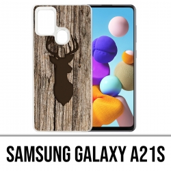 Coque Samsung Galaxy A21s - Cerf Bois