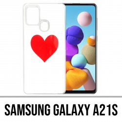 Funda Samsung Galaxy A21s - Corazón rojo