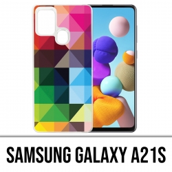 Coque Samsung Galaxy A21s - Cubes-Multicolores