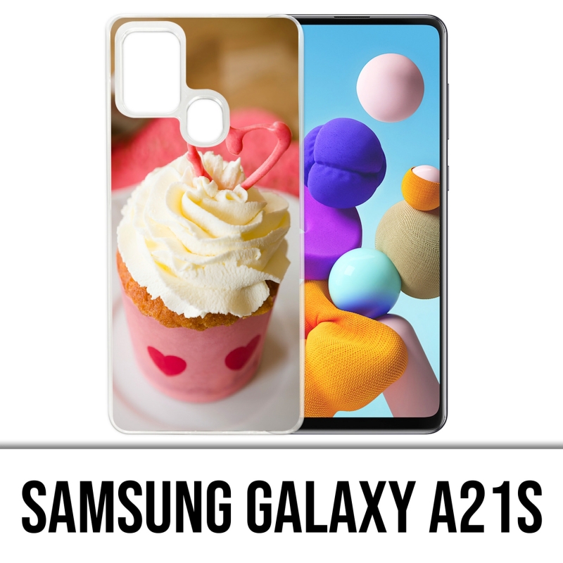 Custodia per Samsung Galaxy A21s - Cupcake rosa