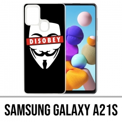 Custodia per Samsung Galaxy A21s - Disobbedire a Anonymous