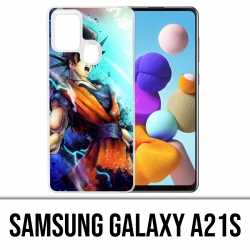 Funda Samsung Galaxy A21s - Dragon Ball Goku Color