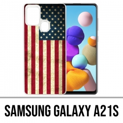 Custodia per Samsung Galaxy A21s - Bandiera Usa