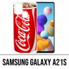 Samsung Galaxy A21s Case - Fast Food Coca Cola