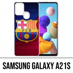 Coque Samsung Galaxy A21s - Football Fc Barcelone Logo