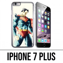 Coque iPhone 7 PLUS - Superman Paintart