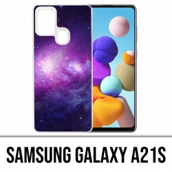 Funda Samsung Galaxy A21s - Galaxy púrpura