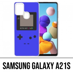 Coque Samsung Galaxy A21s - Game Boy Color Bleu