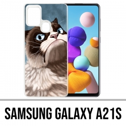 Funda Samsung Galaxy A21s - Grumpy Cat