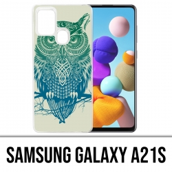 Custodia per Samsung Galaxy A21s - Gufo astratto