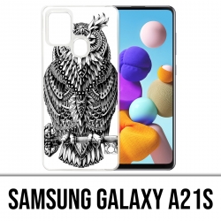 Coque Samsung Galaxy A21s - Hibou Azteque