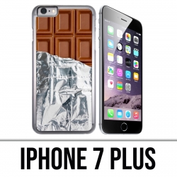 Coque iPhone 7 Plus - Tablette Chocolat Alu