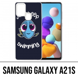 Samsung Galaxy A21s Case - Just Keep Swimming