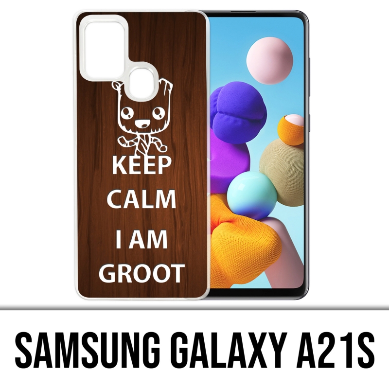 Coque Samsung Galaxy A21s - Keep Calm Groot