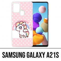Custodia per Samsung Galaxy A21s - Kawaii Unicorn