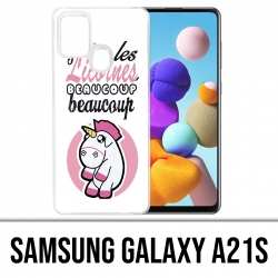 Coque Samsung Galaxy A21s - Licornes