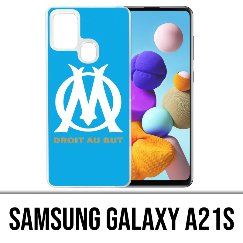 Samsung Galaxy A21s Case - Om Marseille Logo Blau