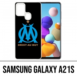 Samsung Galaxy A21s Case - Om Marseille Logo Schwarz