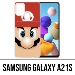 Samsung Galaxy A21s Case - Mario Gesicht