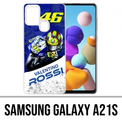 Samsung Galaxy A21s Case - Motogp Rossi Cartoon 2