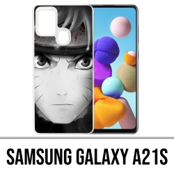 Funda Samsung Galaxy A21s - Naruto Blanco y Negro