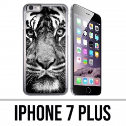 Coque iPhone 7 PLUS - Tigre Noir Et Blanc