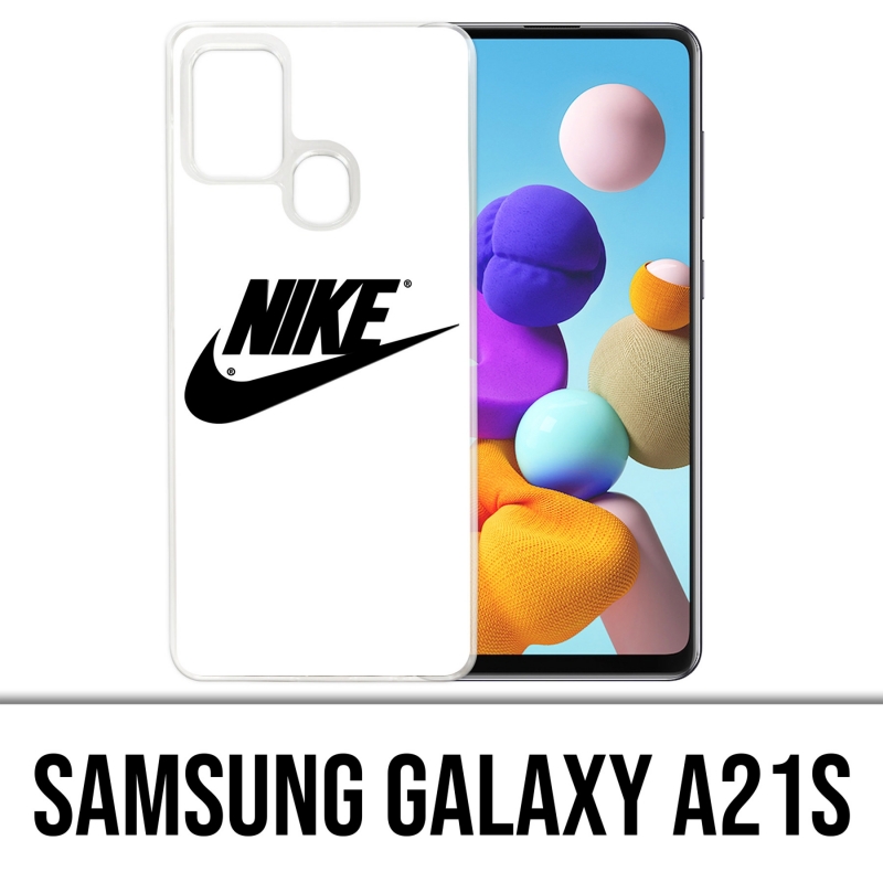 Custodia per Samsung Galaxy A21s - Logo Nike bianco