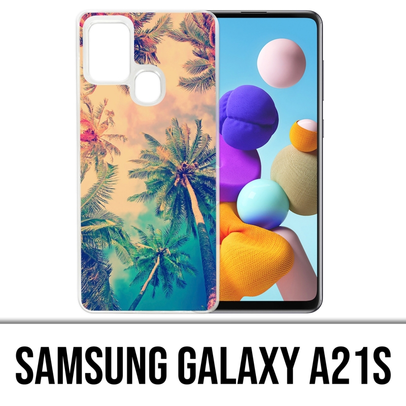 Coque Samsung Galaxy A21s - Palmiers