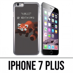 Coque iPhone 7 PLUS - To Do List Panda Roux
