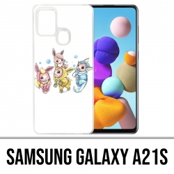 Custodia per Samsung Galaxy A21s - Pokémon Baby Eevee Evolution