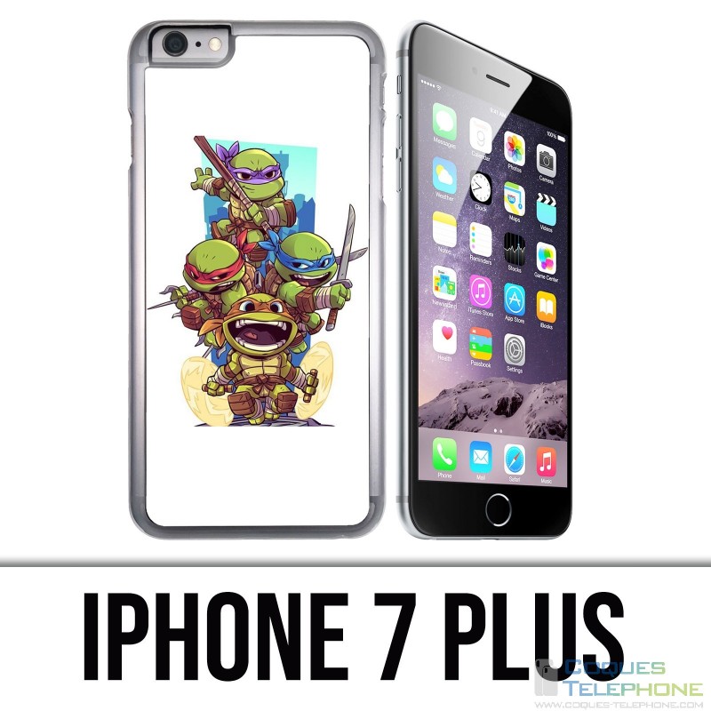 Coque iPhone 7 PLUS - Tortues Ninja Cartoon