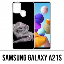Custodia per Samsung Galaxy A21s - Gocce rosa