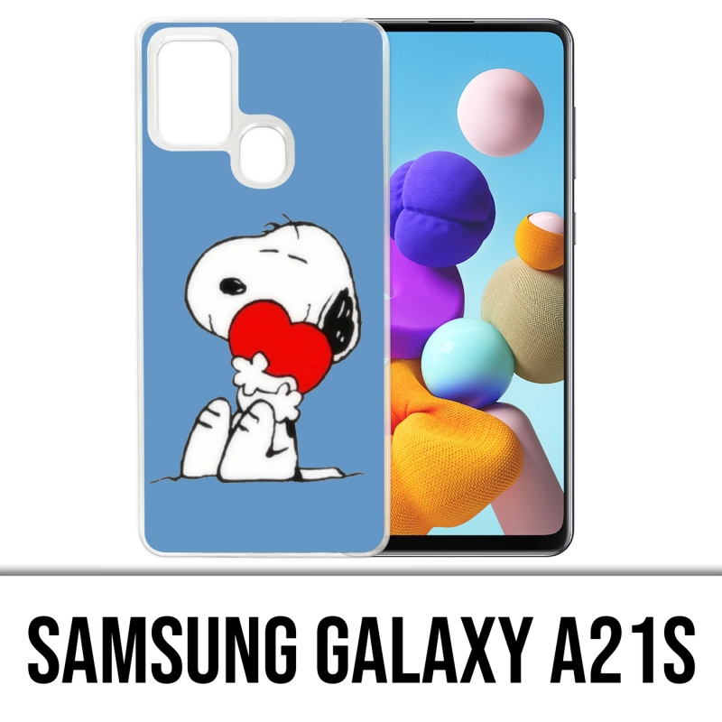 Samsung Galaxy A21s Case - Snoopy Herz