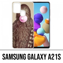 Custodia per Samsung Galaxy A21s - Gomma da masticare Chewbacca Star Wars