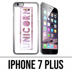 Coque iPhone 7 Plus - Unicorn Fleurs Licorne