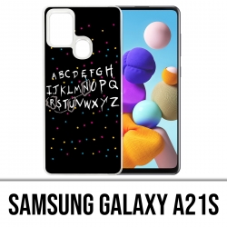 Samsung Galaxy A21s Case - Stranger Things Alphabet